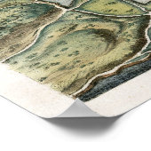 1725マルタの地図 ポスター (角)