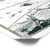 1725南米の地図 ポスター (角)