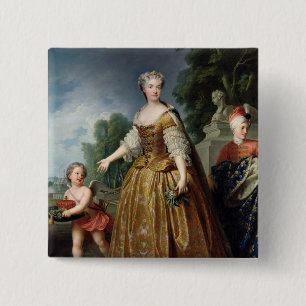 1725年後のMarie Leczinskaのポートレート 缶バッジ
