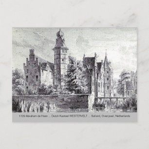 1729 A. de HaenオランダカステエルWESTERVELTはがき ポストカード
