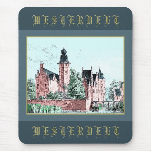 1729 A. de HaenオランダカステエルWESTERVELT マウスパッド (正面)