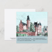 1729 A. de HaenオランダKasteel WESTERVELTカード (正面/裏面)