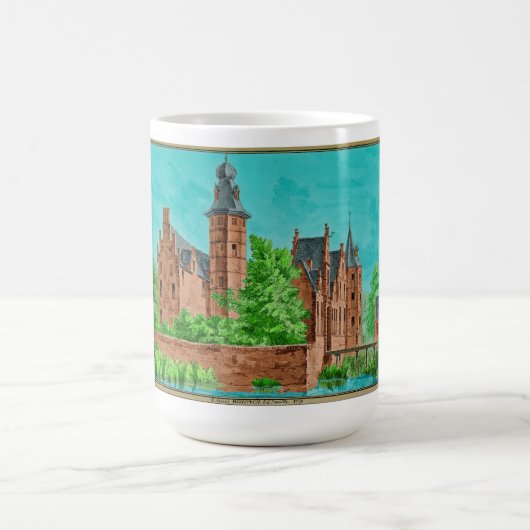 1729 A. de Haen Dutch Kasteel WESTERVELT ....  コーヒーマグカップ (中央)