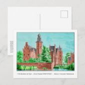 1729 A. de Haen Dutch Kasteel WESTERVELT... ポストカード (正面/裏面)