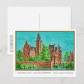 1729 A. de Haen Dutch Kasteel WESTERVELT .... Card ポストカード (正面/裏面)