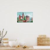 1729 A. de Haen Dutch Kasteel WESTERVELT Poster ポスター (キッチン)