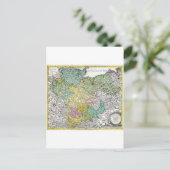 1730ロワーサクソンドベルリンのホーマン地図Lubeck H ポストカード (スタンド正面)