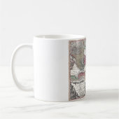 1730年トルコの聖人地図（オスマン帝国） コーヒーマグカップ (左)