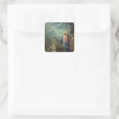 1733年食べ物を与え以前の五千人の説 スクエアシール (バッグ)