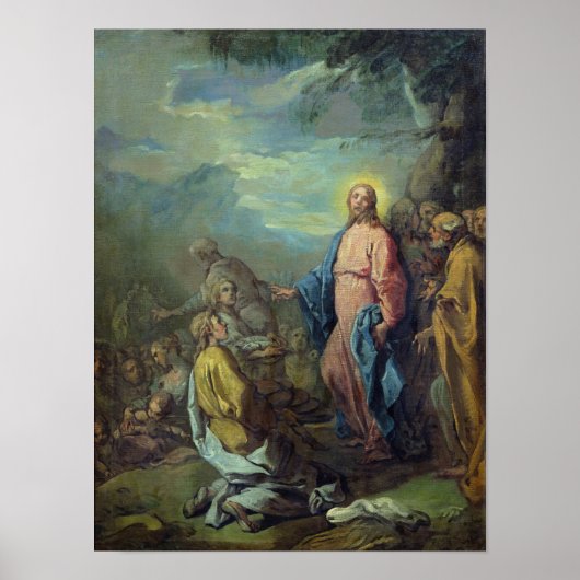 1733年食べ物を与え以前の五千人の説 ポスター (正面)