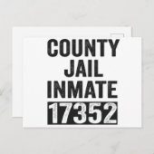 17352 受刑者 面白い ハロウィン 刑務所 ポストカード (正面/裏面)