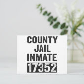 17352 国立刑務所の受刑者 面白いハロウィン ポストカード (スタンド正面)