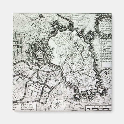 1736年リゼルの計画 マグネット (正面)