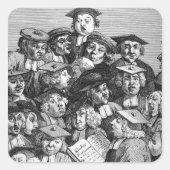 1736年1月20日の講演会の研究者 スクエアシール (正面)