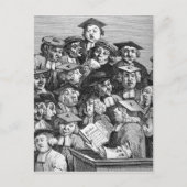 1736年1月20日の講演会の研究者 ポストカード (正面)