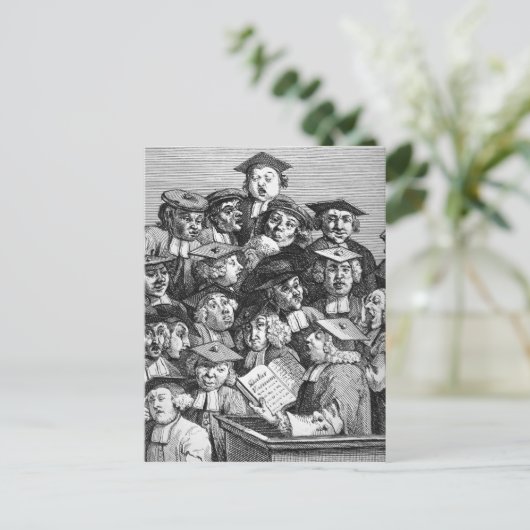 1736年1月20日の講演会の研究者 ポストカード (スタンド正面)