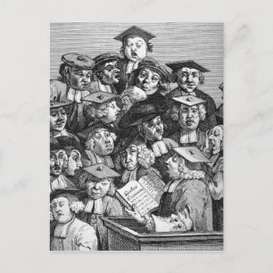 1736年1月20日の講演会の研究者 ポストカード