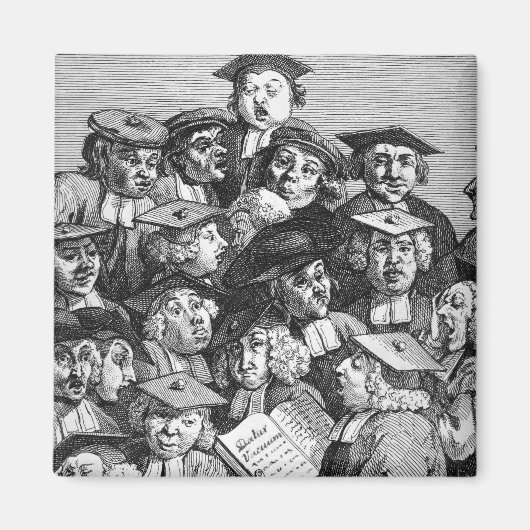 1736年1月20日の講演会の研究者 マグネット (正面)