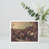 1737年の王家の竜騎兵（大井） ポストカード (スタンド正面)