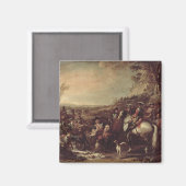 1737年の王家の竜騎兵（大井） マグネット (正面/裏面)