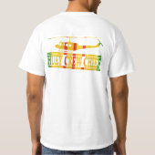 173rd空挺旅団UH-1 Hueyの乗組員責任者のワイシャツ Tシャツ (裏面)