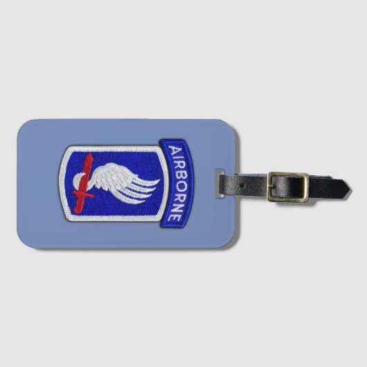 173rd ABNのBDEの空挺旅団の退役軍人の獣医パッチ ラゲッジタグ (正面横)