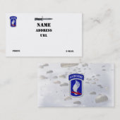 173rd ABNのBDEの空輸の空の兵士の退役軍人の獣医 名刺 (正面/裏面)