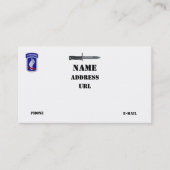 173rd ABNのBDEの空輸の空の兵士の退役軍人の獣医 名刺 (正面)