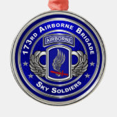 173rd Airborne Brigade Christmas メタルオーナメント (正面)