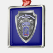 173rd Airborne Brigade Christmas メタルオーナメント (左)