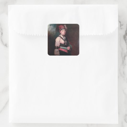 1742年~1807年モーホークスのチーフ、ジョセフ・ブラント スクエアシール (バッグ)