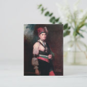 1742年~1807年モーホークスのチーフ、ジョセフ・ブラント ポストカード (スタンド正面)