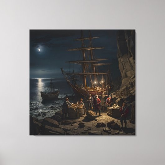 1745年の密輸者 キャンバスプリント (正面)