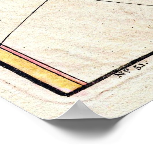 1747北アメリカと南アメリカのボーエンの地図 ポスター (角)