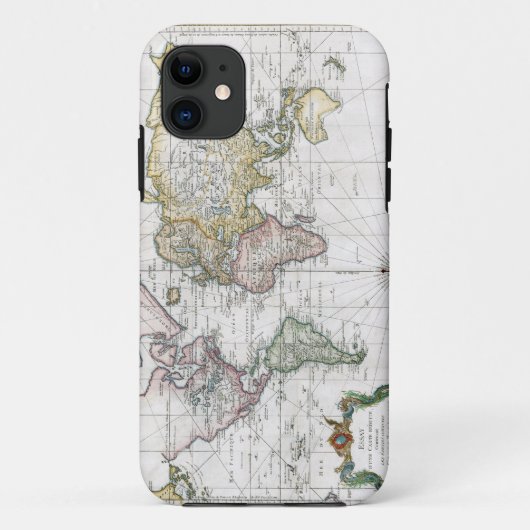 1748年の世界地図 Case-Mate iPhoneケース (裏面)