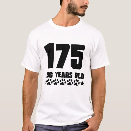 175犬の歳のおもしろいな第25誕生日 Tシャツ (正面)