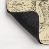 1755の五大湖およびフランス/カナダの新しい地図 マウスパッド (コーナー)