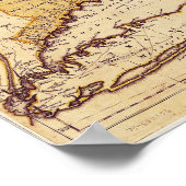 1755年の北東のトーマス・ジェフリーの地図 ポスター (角)