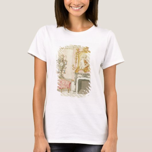 1755-60スケッチルームインテリアの提案(w/c) tシャツ (正面)
