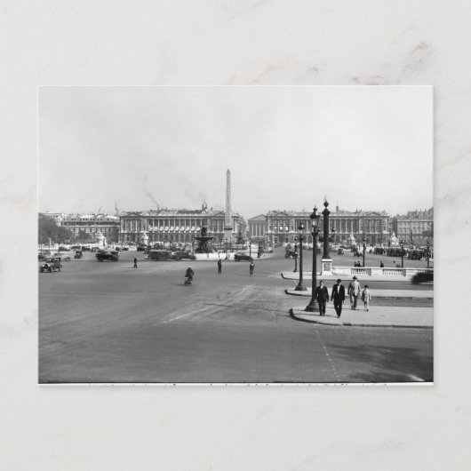 1757年に設計されたPlace de la Concorde ポストカード (正面)