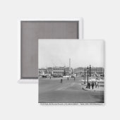 1757年に設計されたPlace de la Concorde マグネット (正面/裏面)