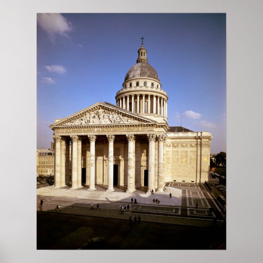 1757-90年に建てられたファサードのビュー ポスター (正面)