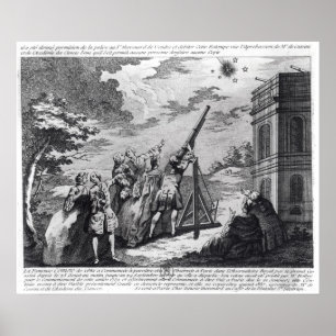 1759年にカッシーニIIIによって観測されたハレー彗星 ポスター