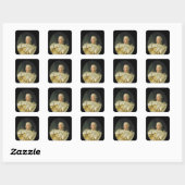 1760年以降のジョージ3世の王のポートレート スクエアシール (シート)