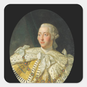 1760年以降のジョージ3世の王のポートレート スクエアシール
