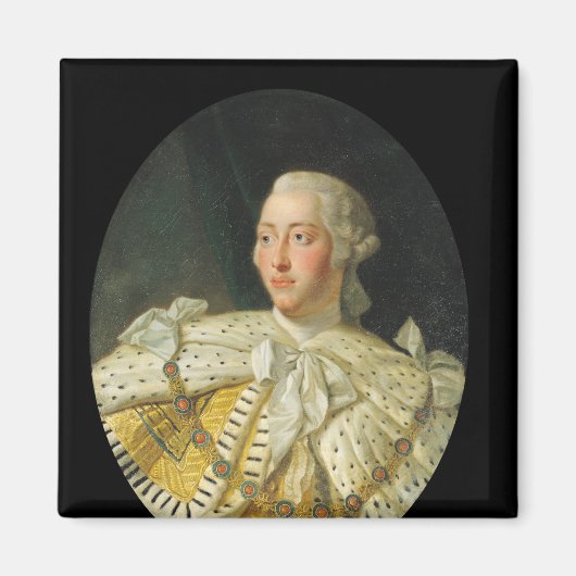 1760年以降のジョージ3世の王のポートレート マグネット (正面)