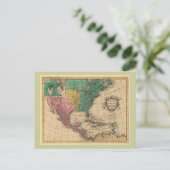 1763北米の地図 ポストカード (スタンド正面)