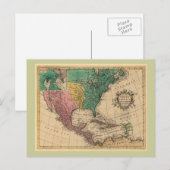 1763北米の地図 ポストカード (正面/裏面)