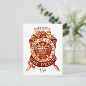 1765アメリカの印紙 ポストカード (スタンド正面)
