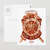 1765アメリカの印紙 ポストカード (正面/裏面)